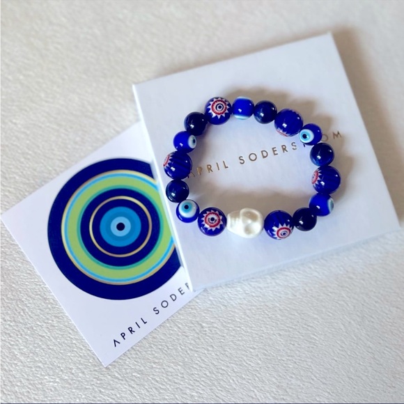 April Soderstrom sugar skull evil eye bracelet - Picture 2 of 2